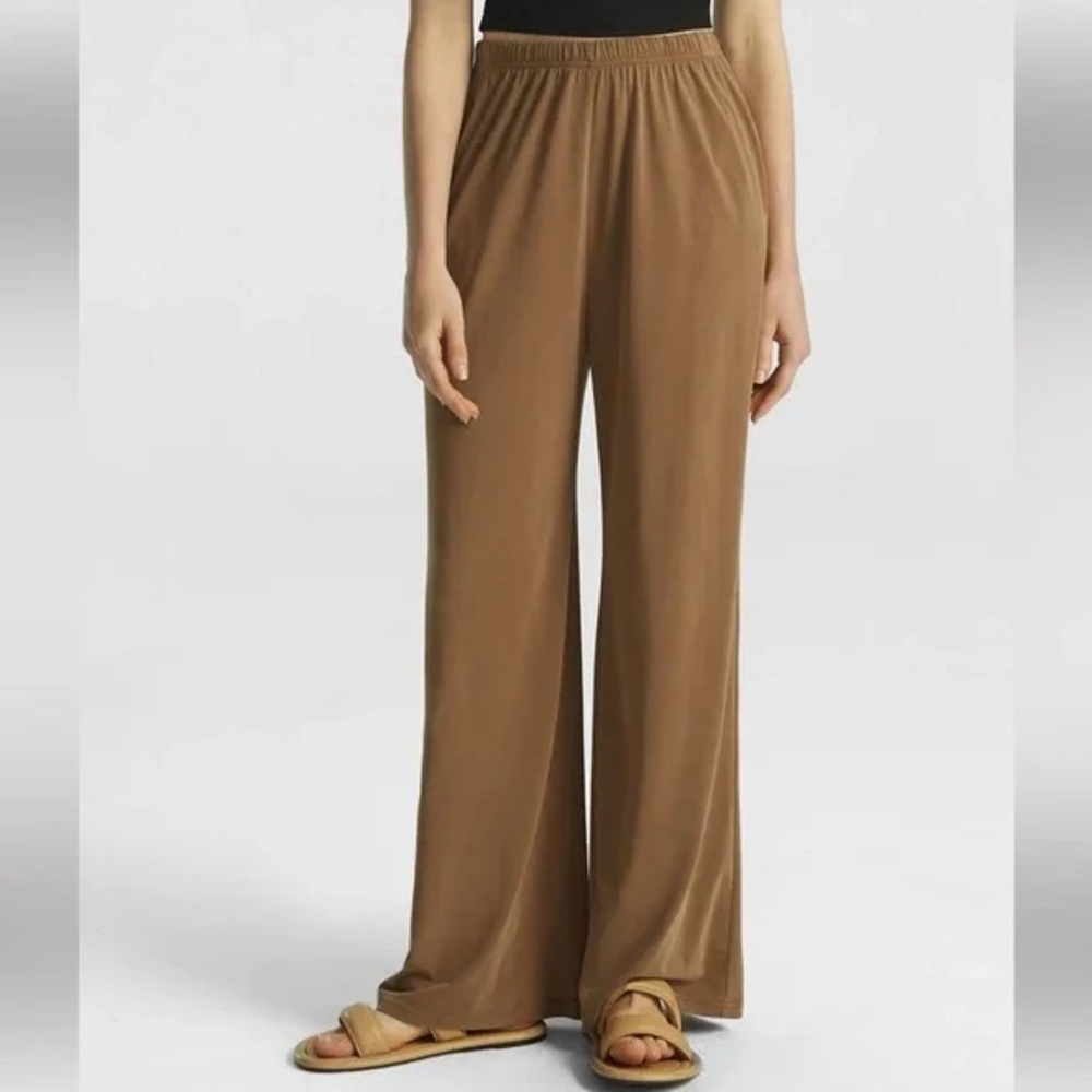 SOLD OGL NWT Brown High Waist Wide-Leg Pull On Pants